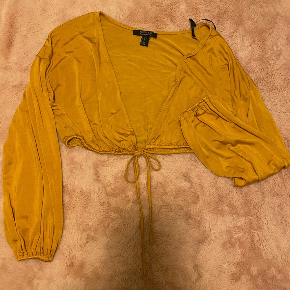 Deep V Neck Crop Top